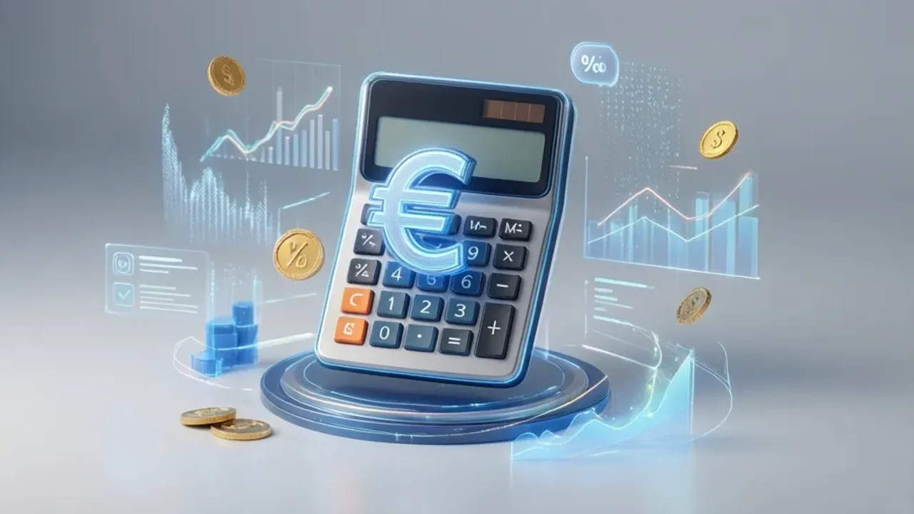 16 euro brutto ile to netto? Praktyczny poradnik dla pracownika Kalkulator finansowy wyświetlający wynik obliczeń 16 euro brutto ile to netto w profesjonalnym biurze.