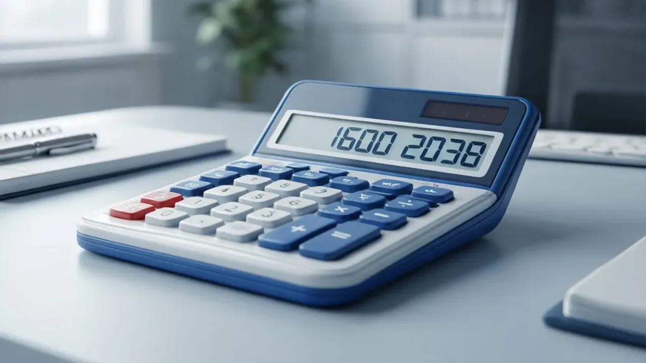 1600 netto ile to brutto? Praktyczne obliczanie wynagrodzenia w 2026 roku Cyfrowy kalkulator wynagrodzeń prezentujący przelicznik 1600 netto ile to brutto na biurku.