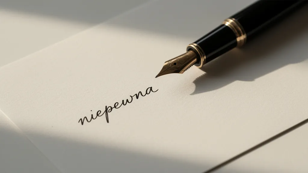 Niepewne czy nie pewne? Zasada poprawnej pisowni przymiotników Poprawna pisownia słowa w dylemacie niepewna czy nie pewna na kartce papieru.